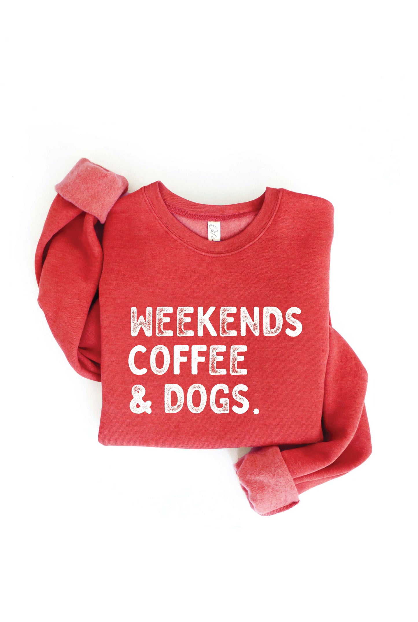 WEEKENDS COFFEE AND DOGS Graphic Sweatshirt