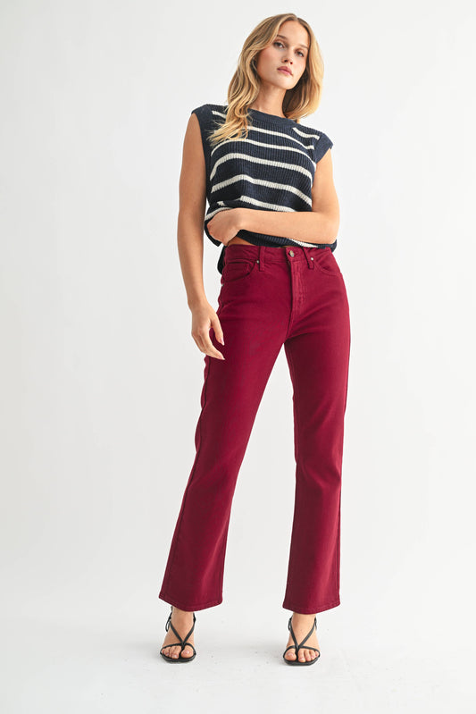DK Cherry Slim Crop Bootcut Jean