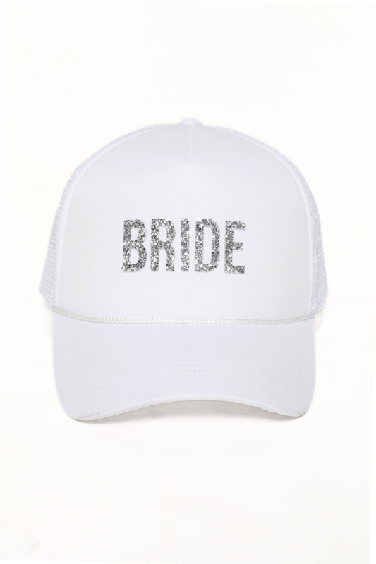 Bride Rhinestone Patch Trucker Hat