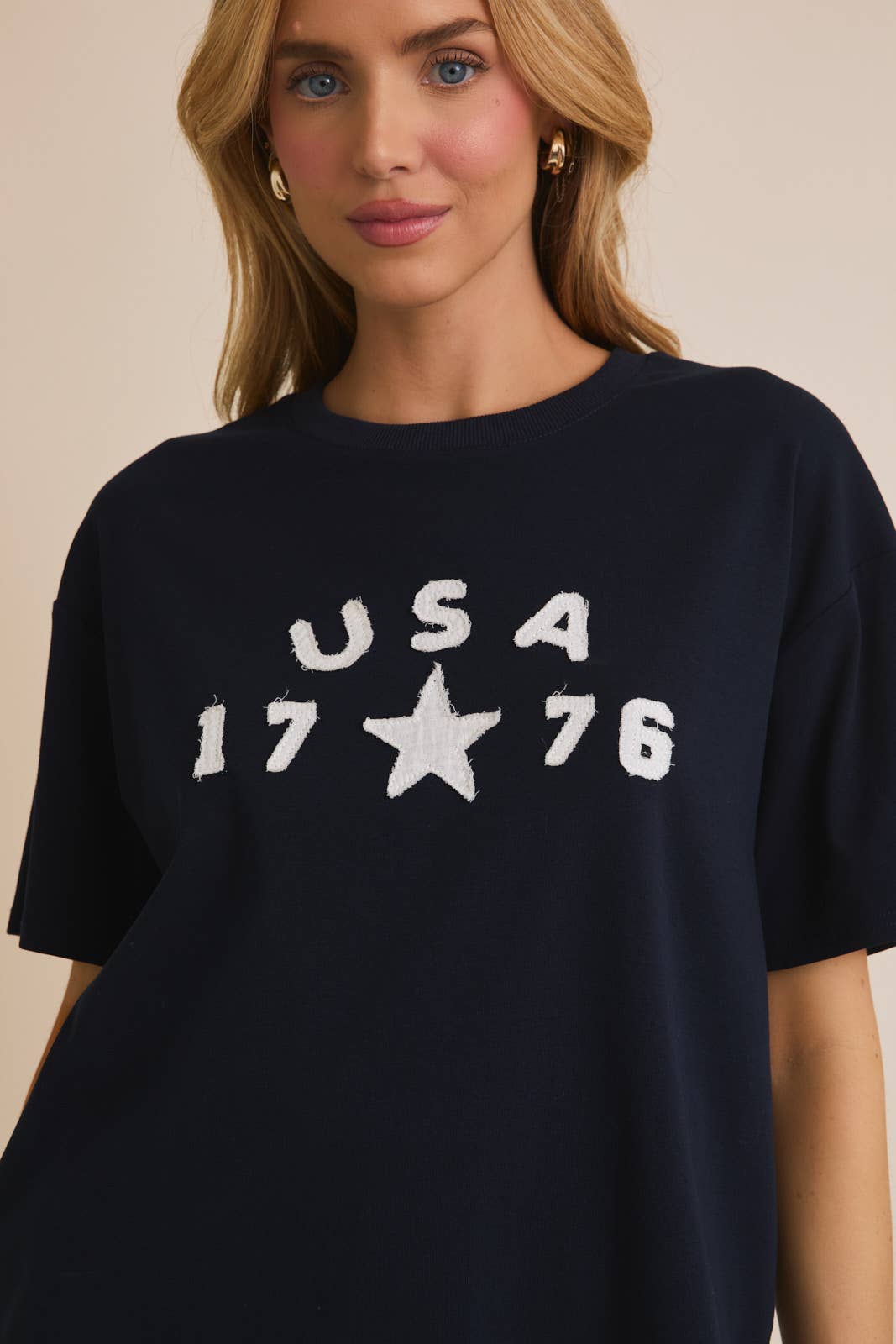 Crew Neck "USA" T-Shirt
