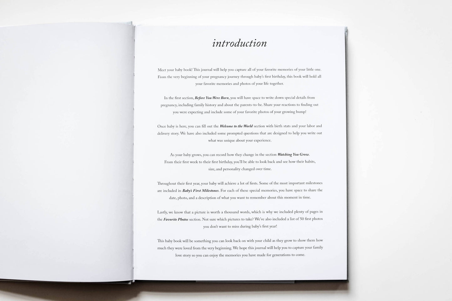 Baby's First Year Memory Book & Photo Album | Mother's Day