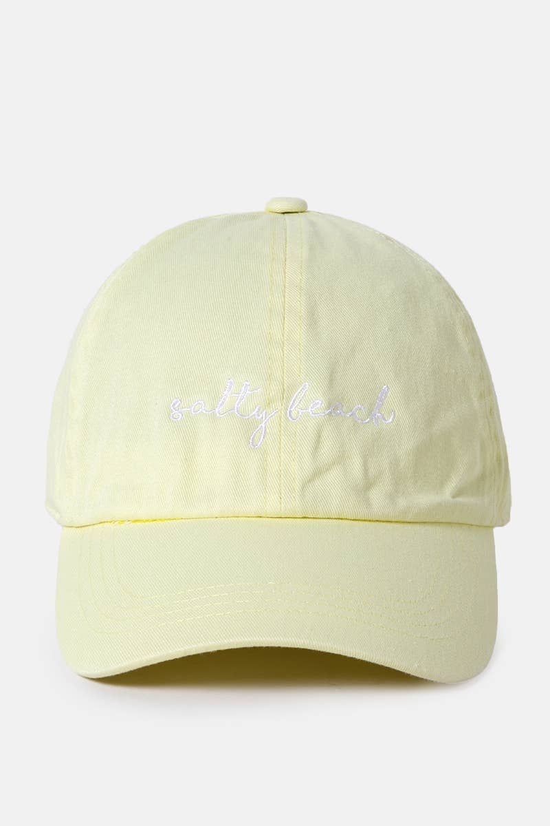 Salty Beach Embroidery baseball hat