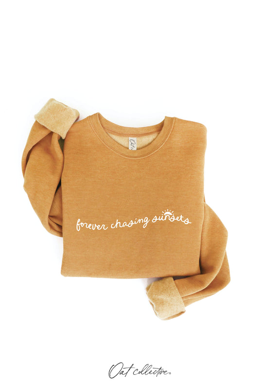 FOREVER CHASING SUNSETS  Graphic Sweatshirt
