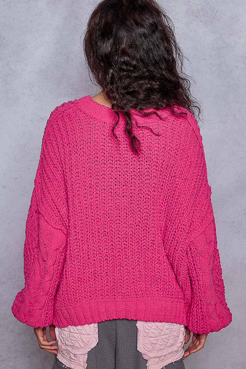 V-neck semi crop top