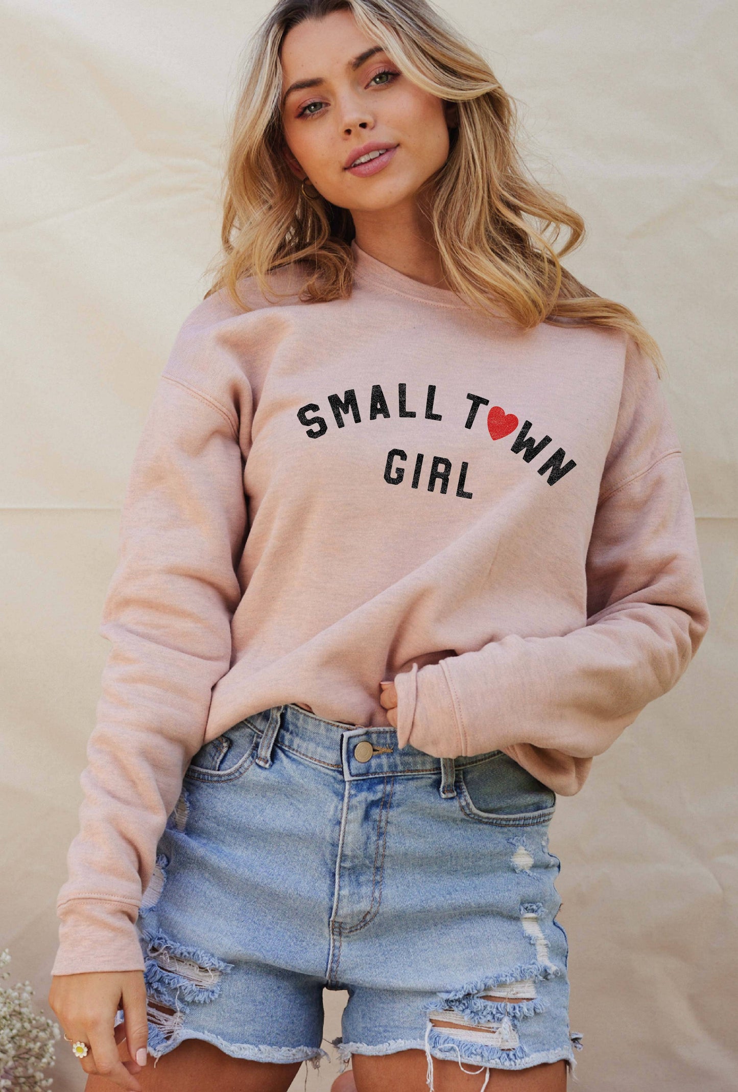 SMALL TOWN GIRL Graphic Sweatshirt