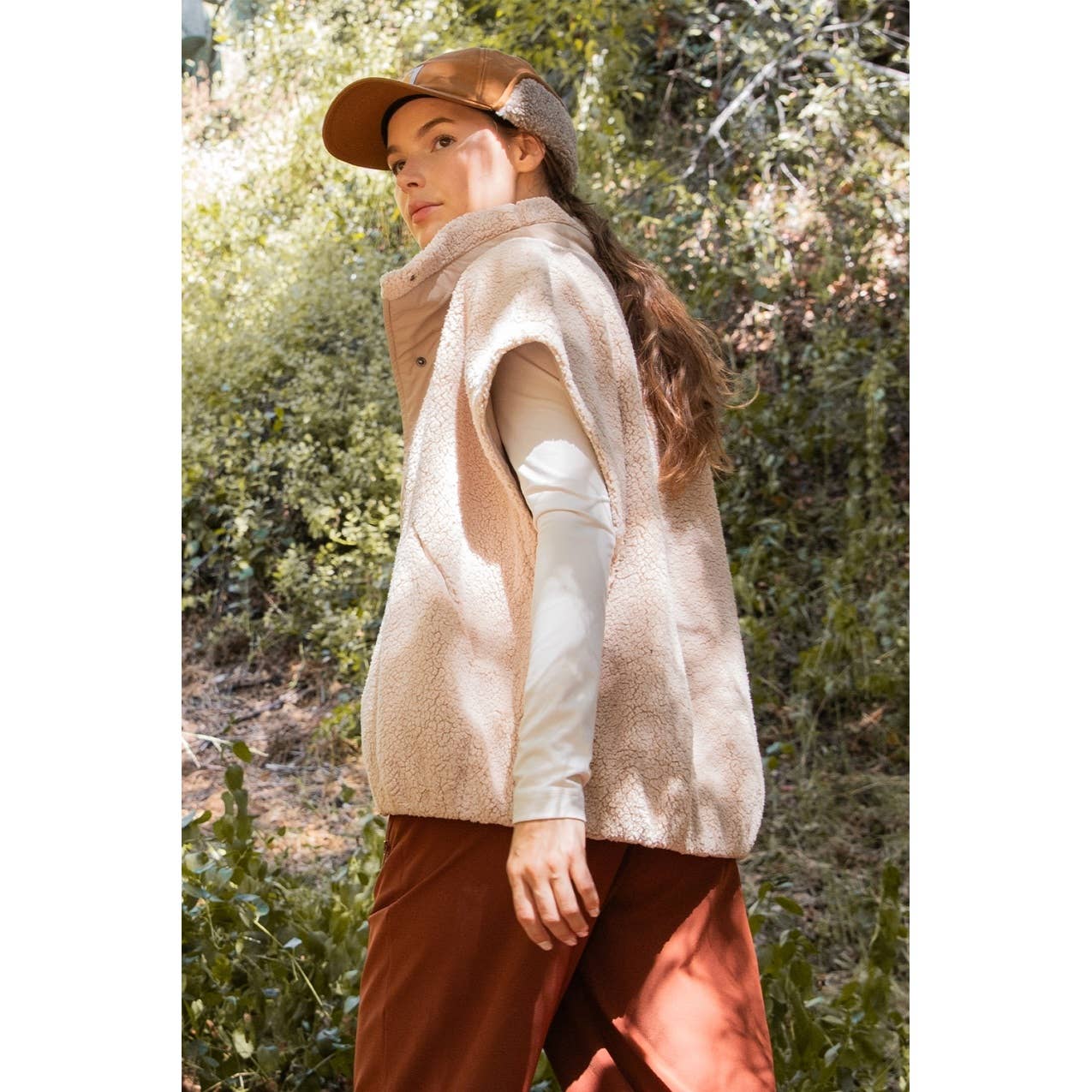 OVERSIZED MICRO SHERPA VEST