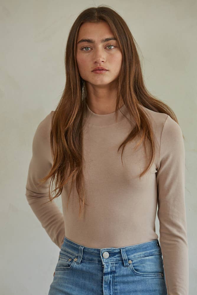 Knit Mock Neck