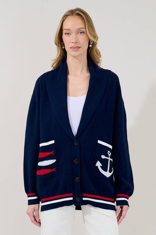 Dockside Shawl Collar Cardigan