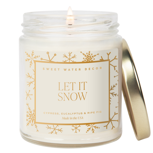 Let It Snow Candle