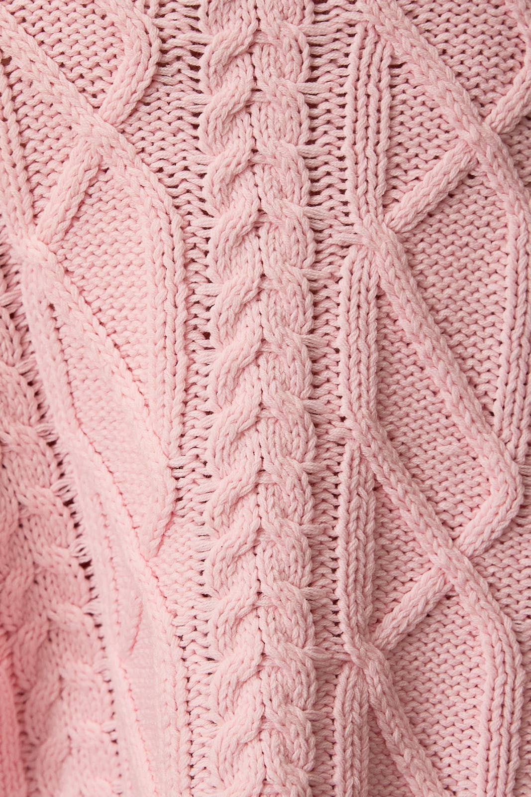 Oversized Crop Cable Knit Sweater