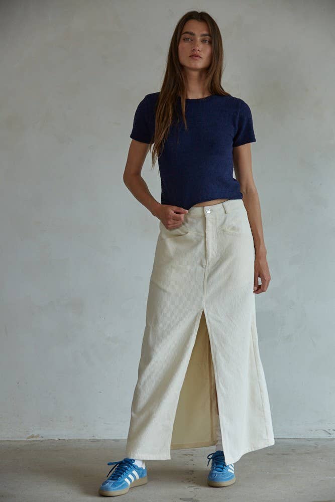 Knit Sweater SS Crop Top