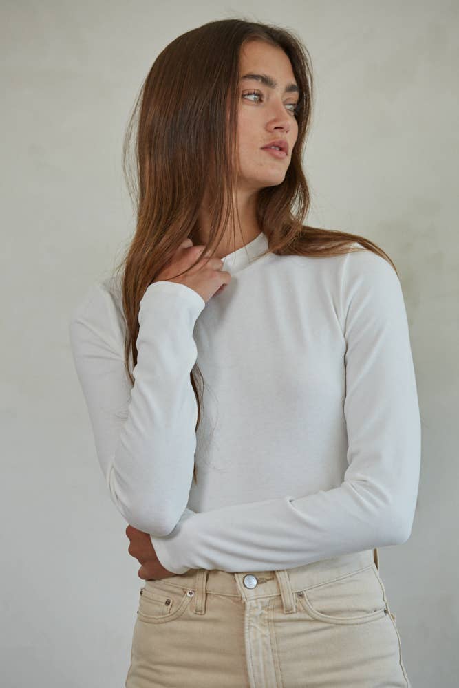 Knit Mock Neck