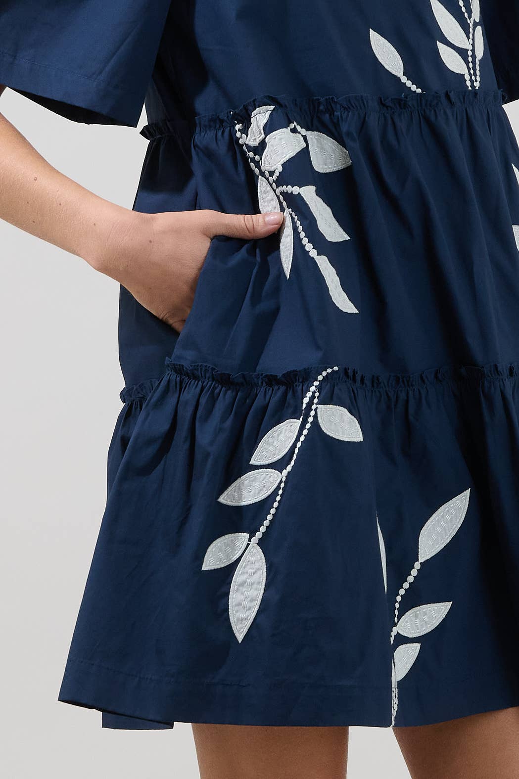 Dixie Split Neck Shift Dress