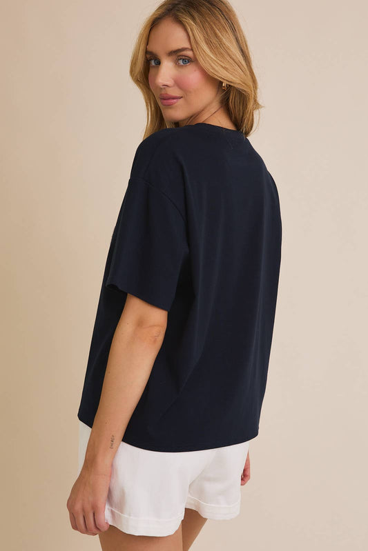 Crew Neck "USA" T-Shirt