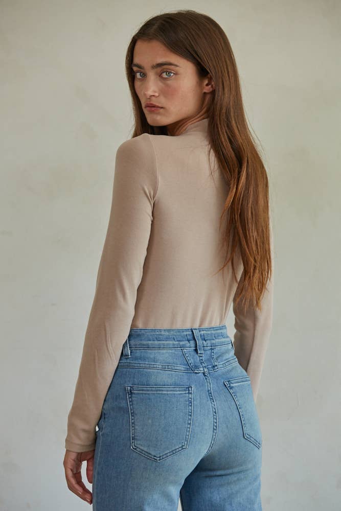 Knit Mock Neck