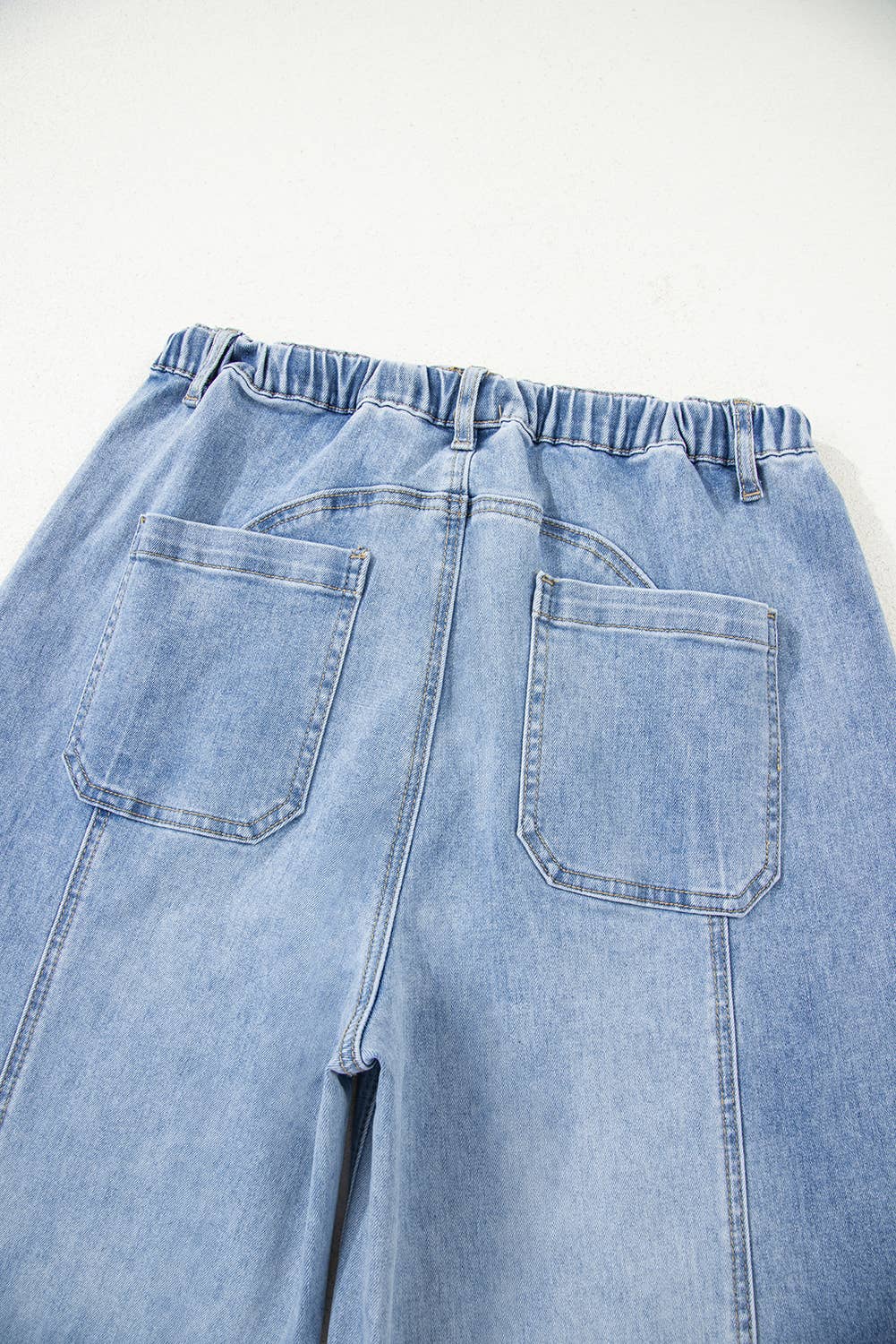 Drawstring Seam Detail Raw Hem WL