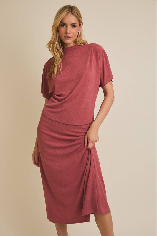 Mock Neck Short Sleeve