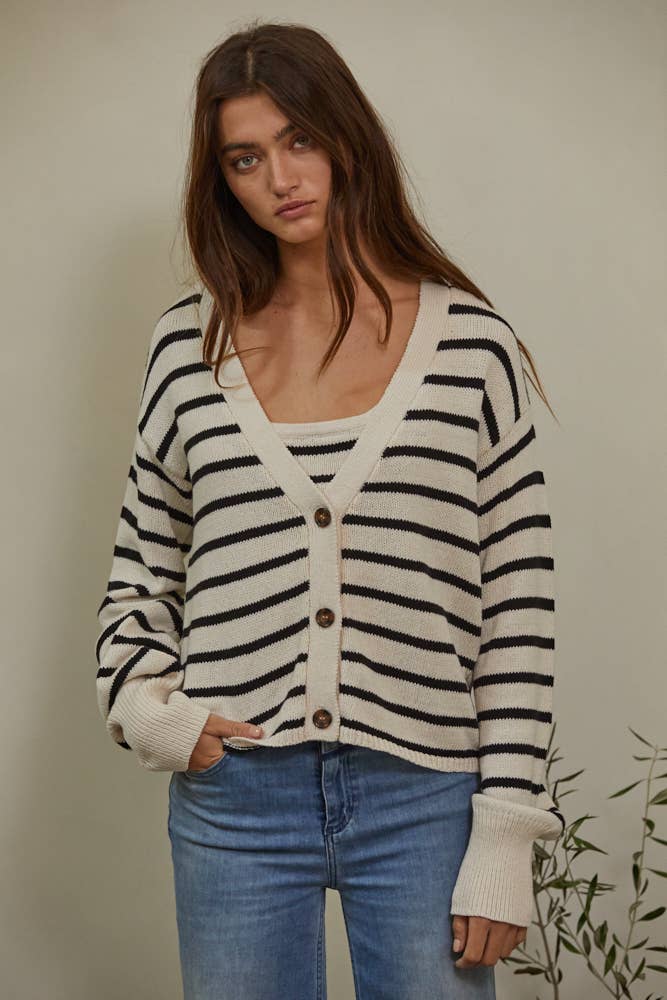 W1160 | STELLA STRIPE CARDIGAN