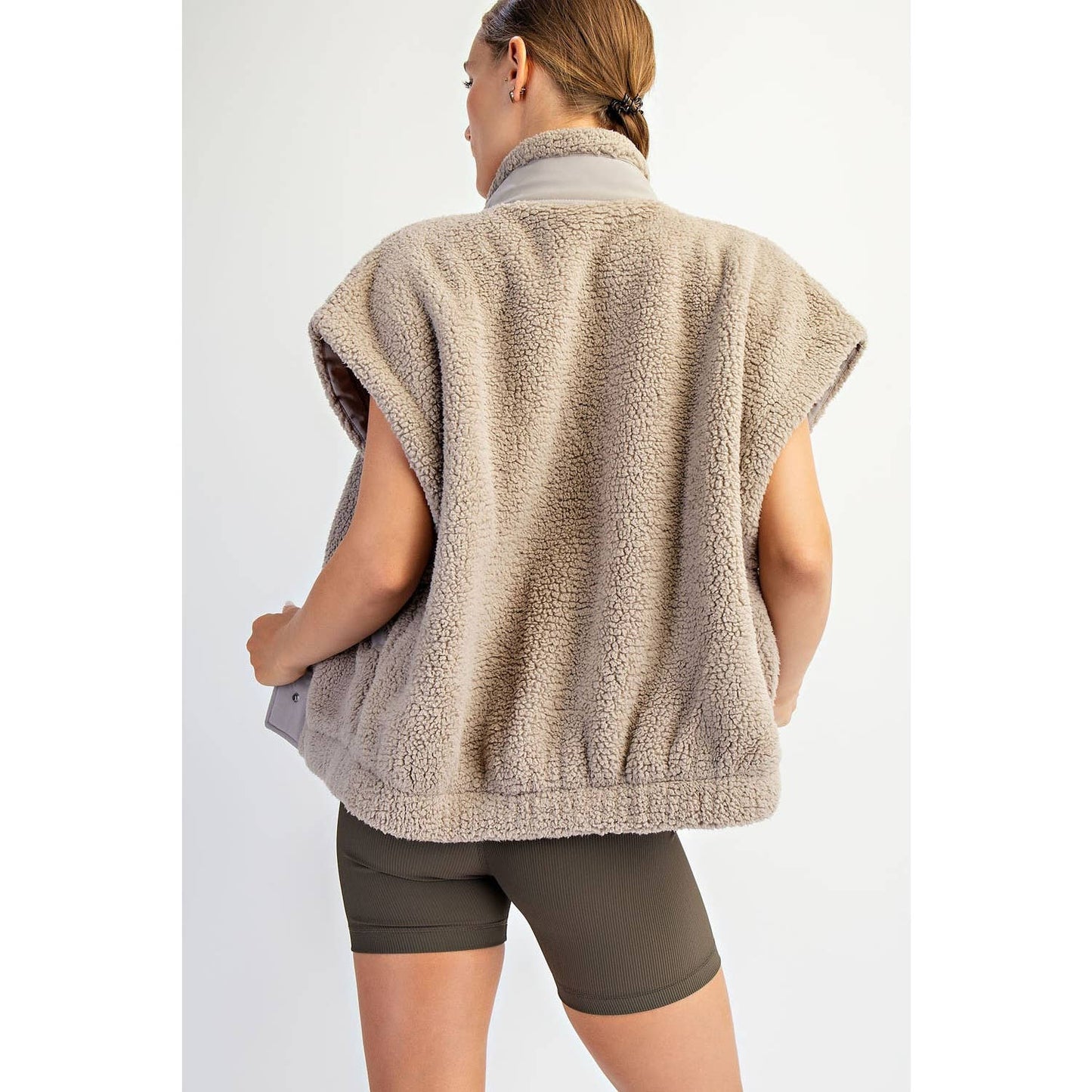 OVERSIZED MICRO SHERPA VEST