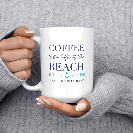 Coffee Tastes Better at the Beach Kennebunk, Maine Mug