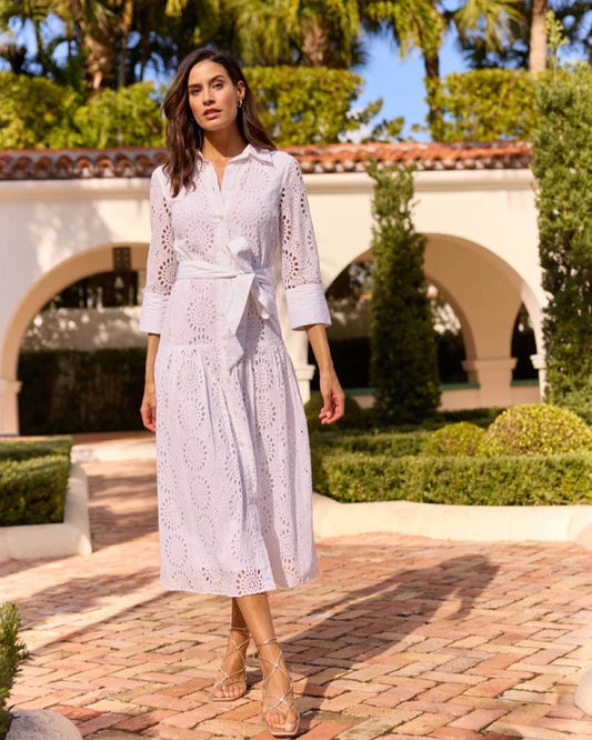 Sutton Dress Cotton Eyelet