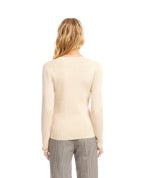 Ribbed V Neck Sweater