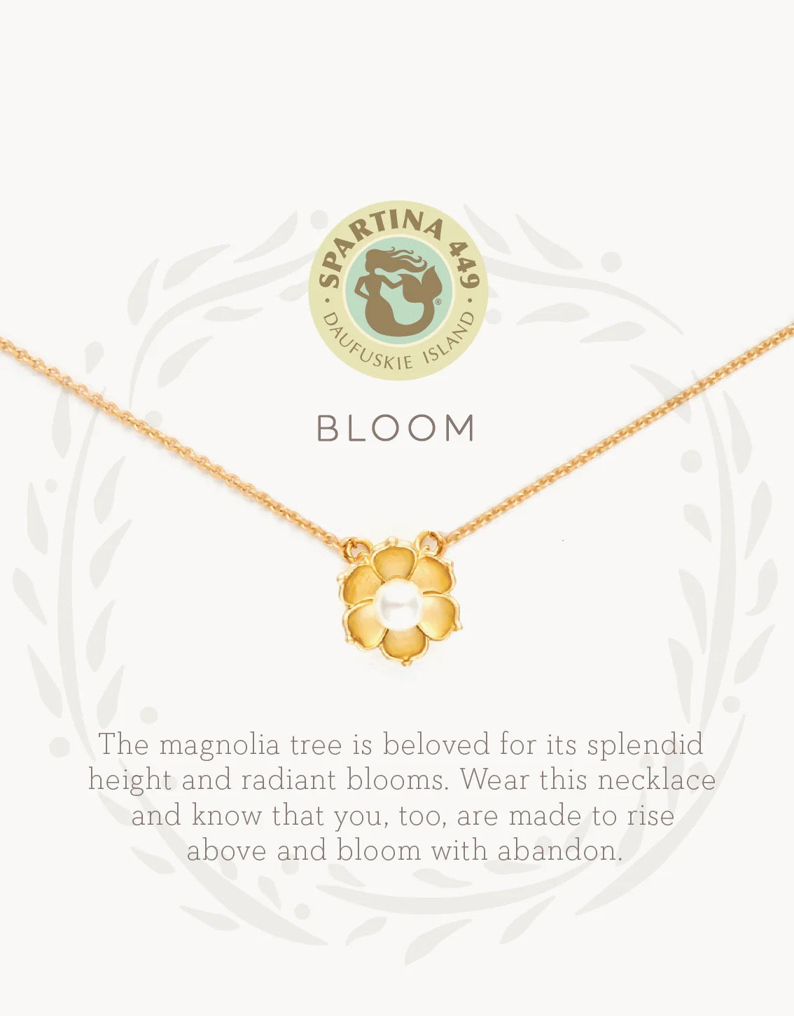 SLV Necklace 18" Bloom/Magnolia Flower