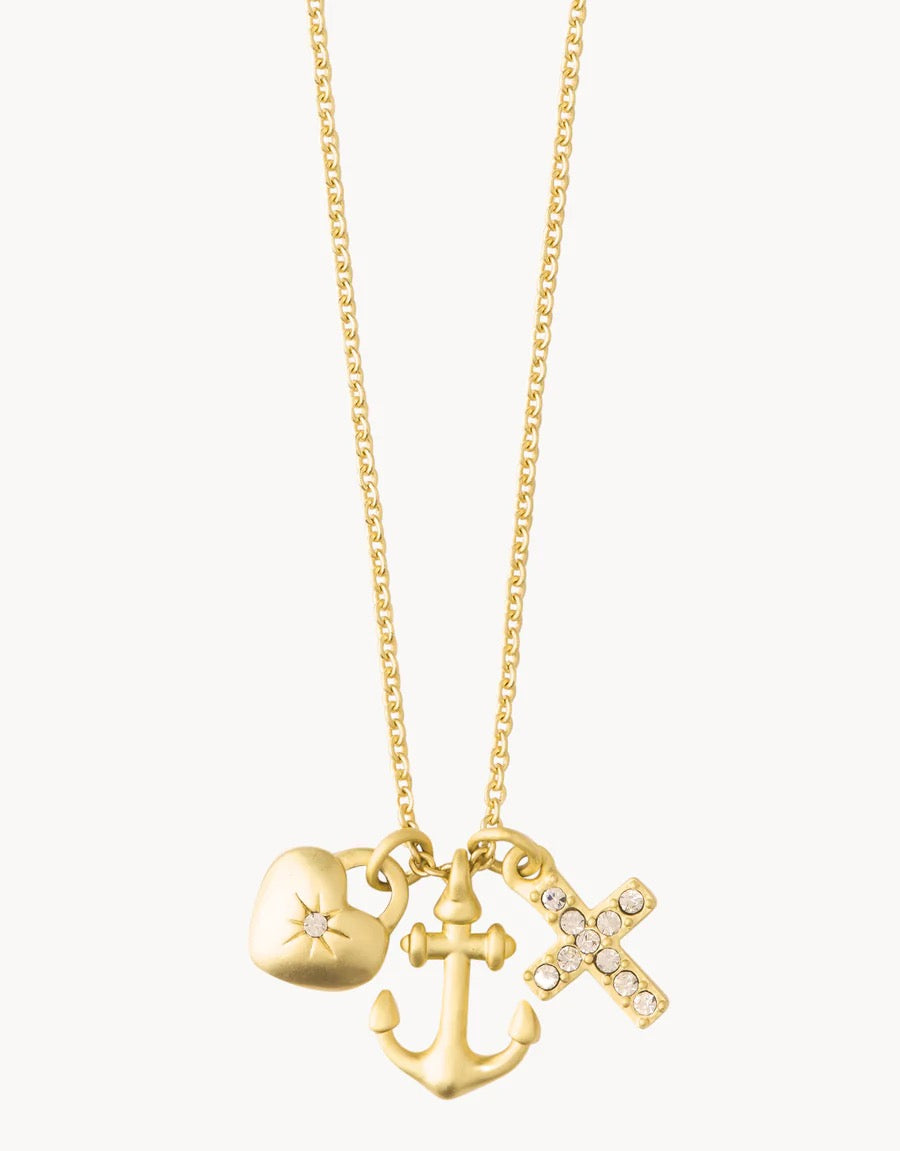SLV Necklace 18" Rejoice/Faith Hope Love