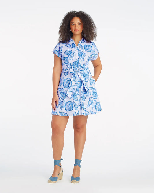 Trisha Shirtdress in Seashells