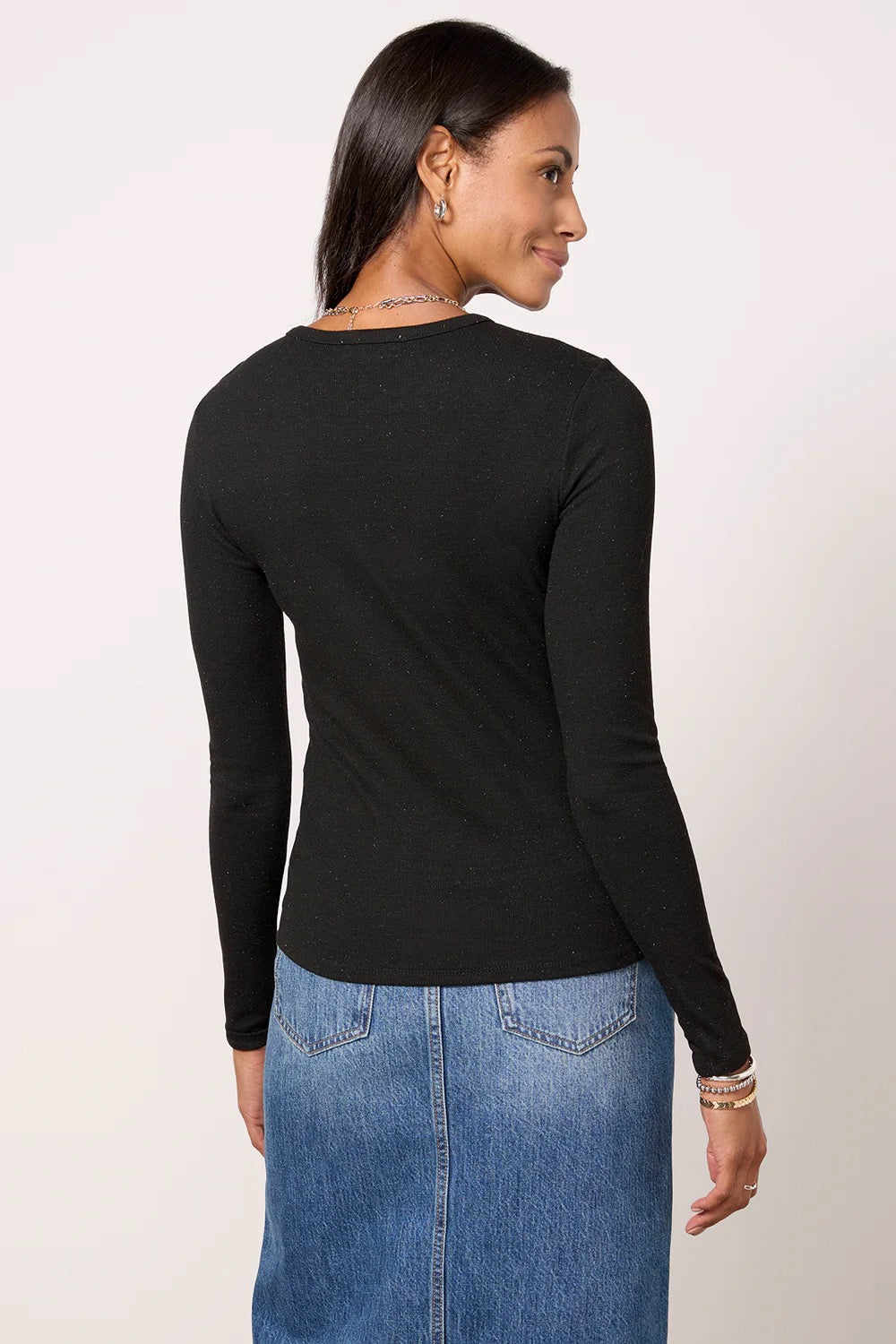 Isabella Shimmer LS Tee