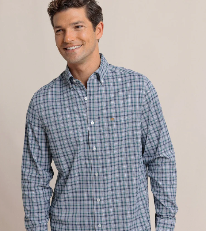Stillwater Plaid Long Sleeve Sport Shirt