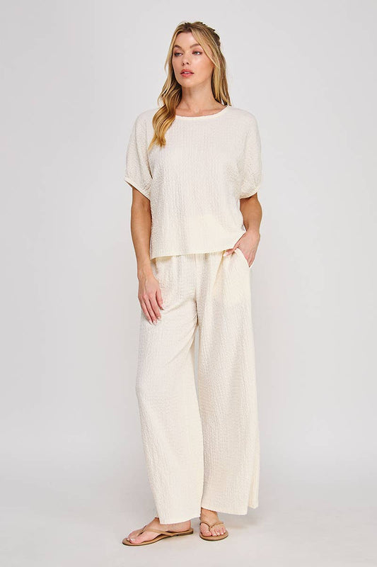 Textured Knit Dolman Top