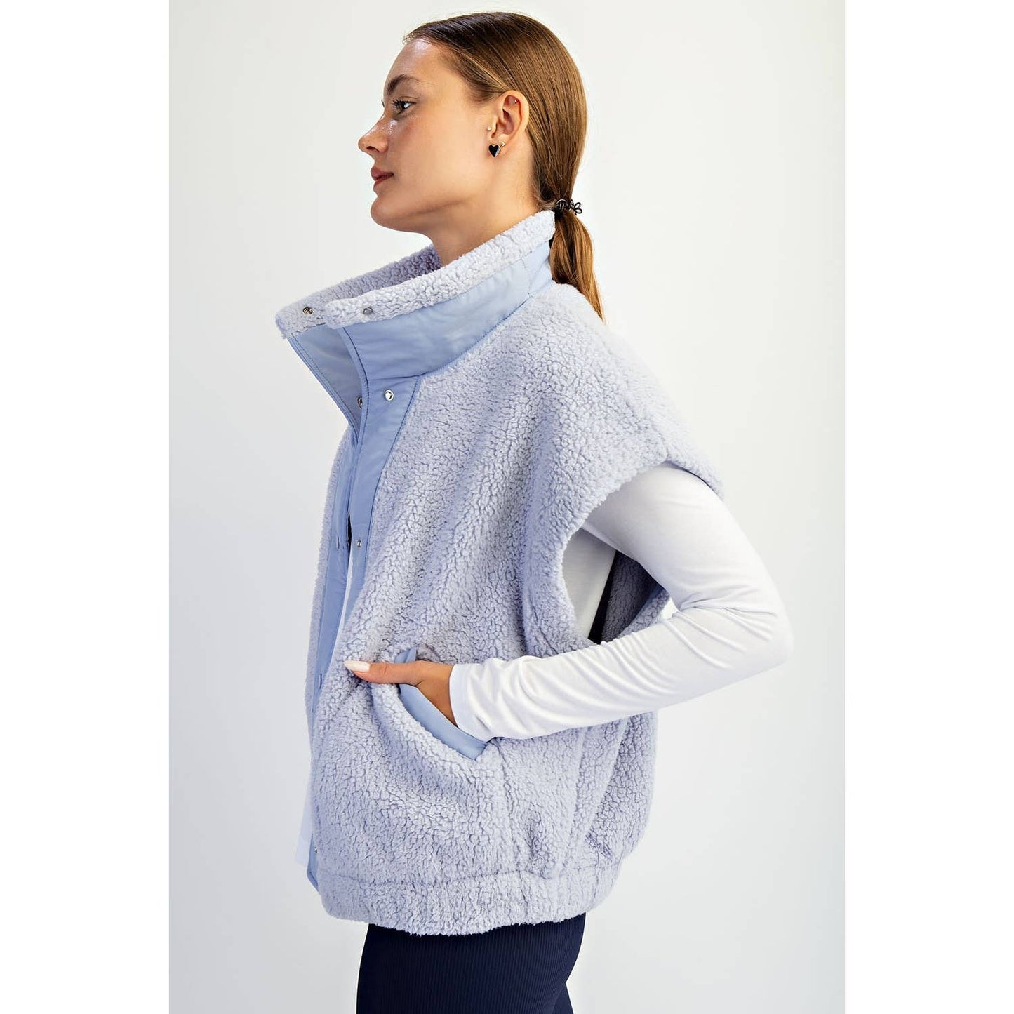 OVERSIZED MICRO SHERPA VEST