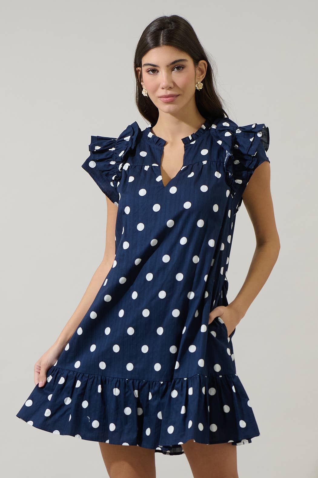 Caryn Polka Dot Ivona Mini Dress
