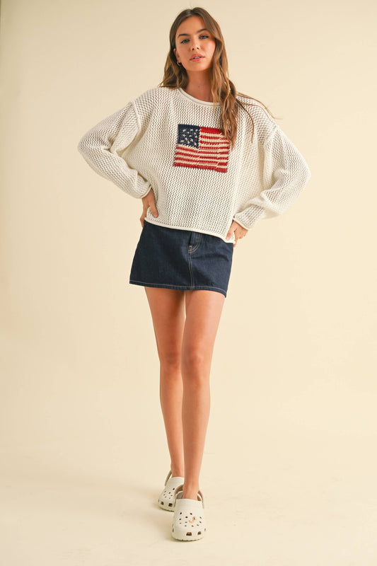Flag Knitted Sweater