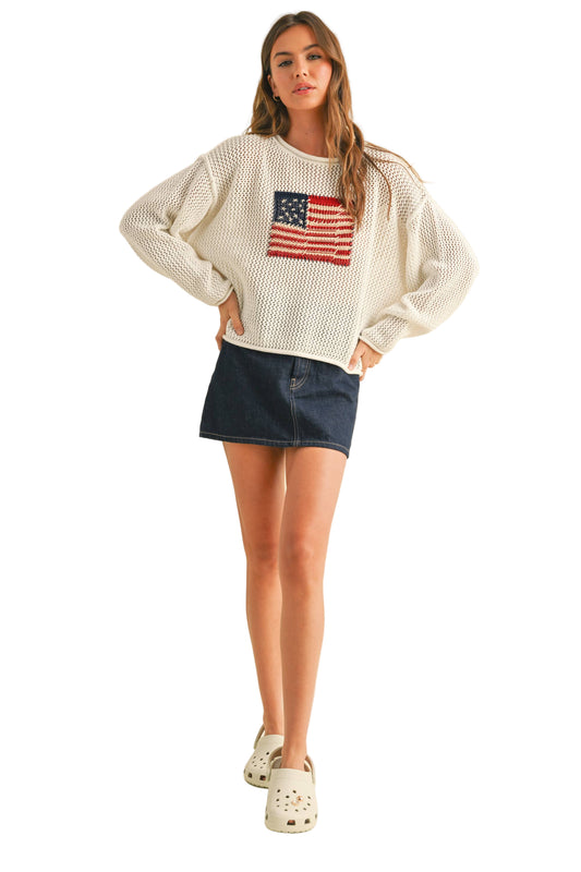 Flag Knitted Sweater