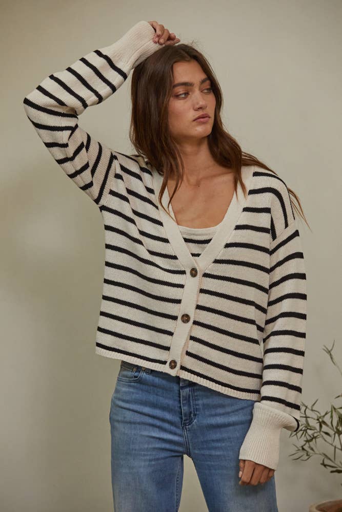 W1160 | STELLA STRIPE CARDIGAN