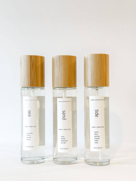 Sand - 4 oz Citrus + Teakwood Room & Linen Mist