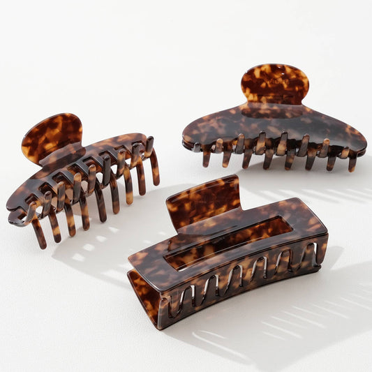 Deep Tortoise Large - Assorted Claw Clips