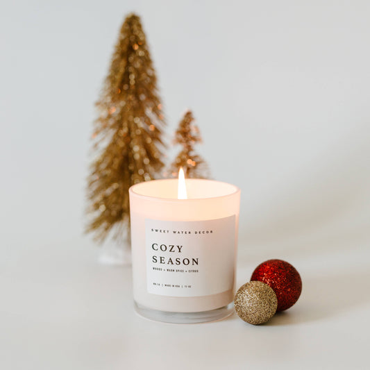 Cozy Season 11 oz Soy Candle - Fall Decor & Gifts