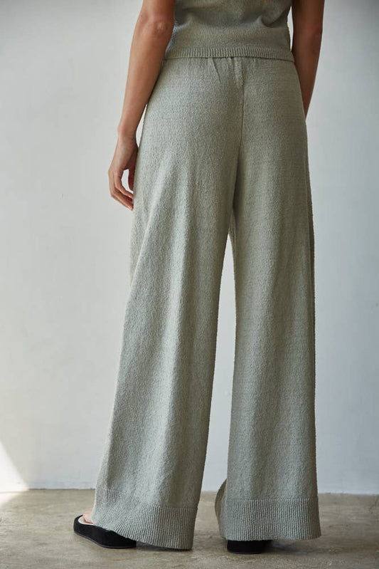 Knit Sweater wide leg Pants