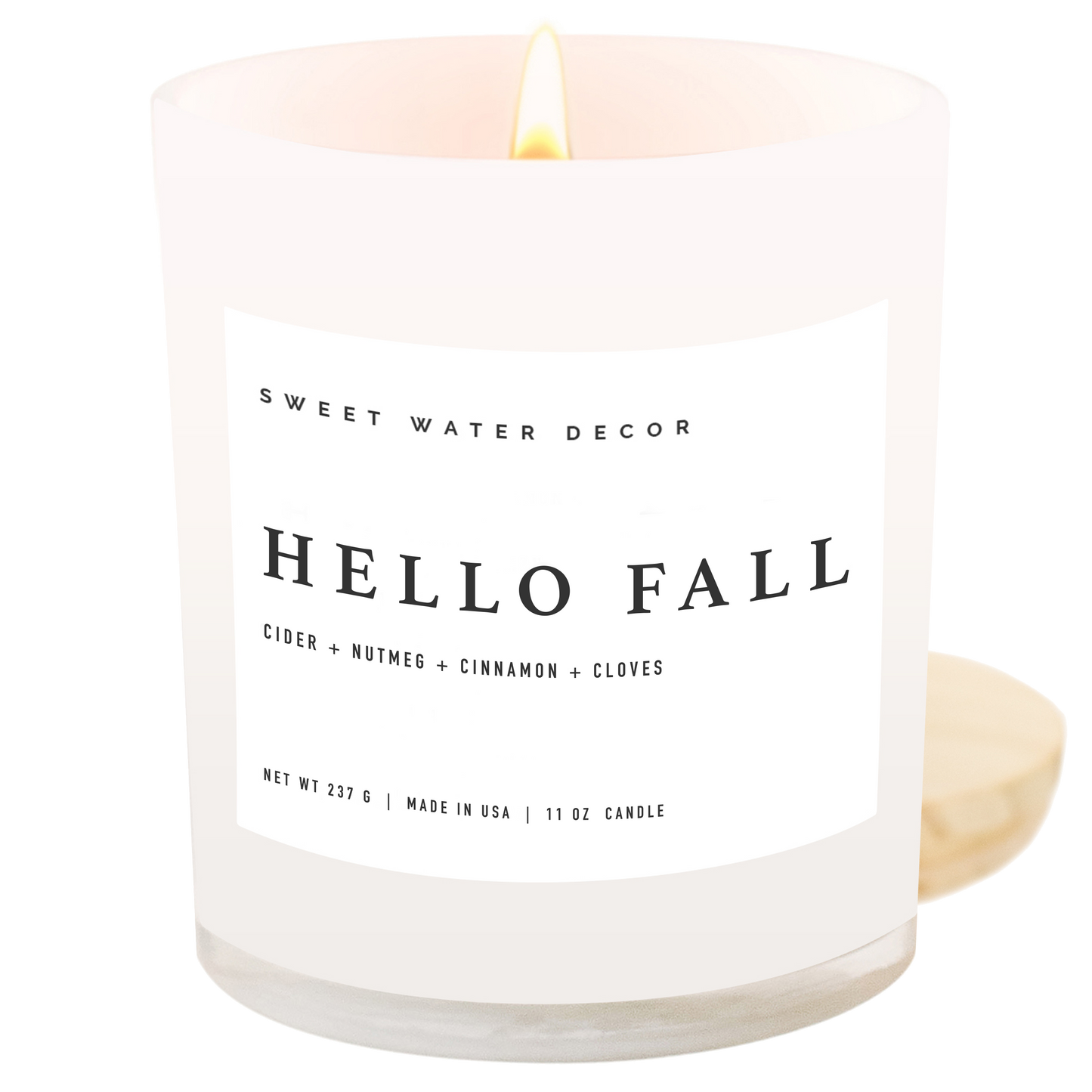 Hello Fall 11 oz Soy Candle - Fall Decor and Gifts