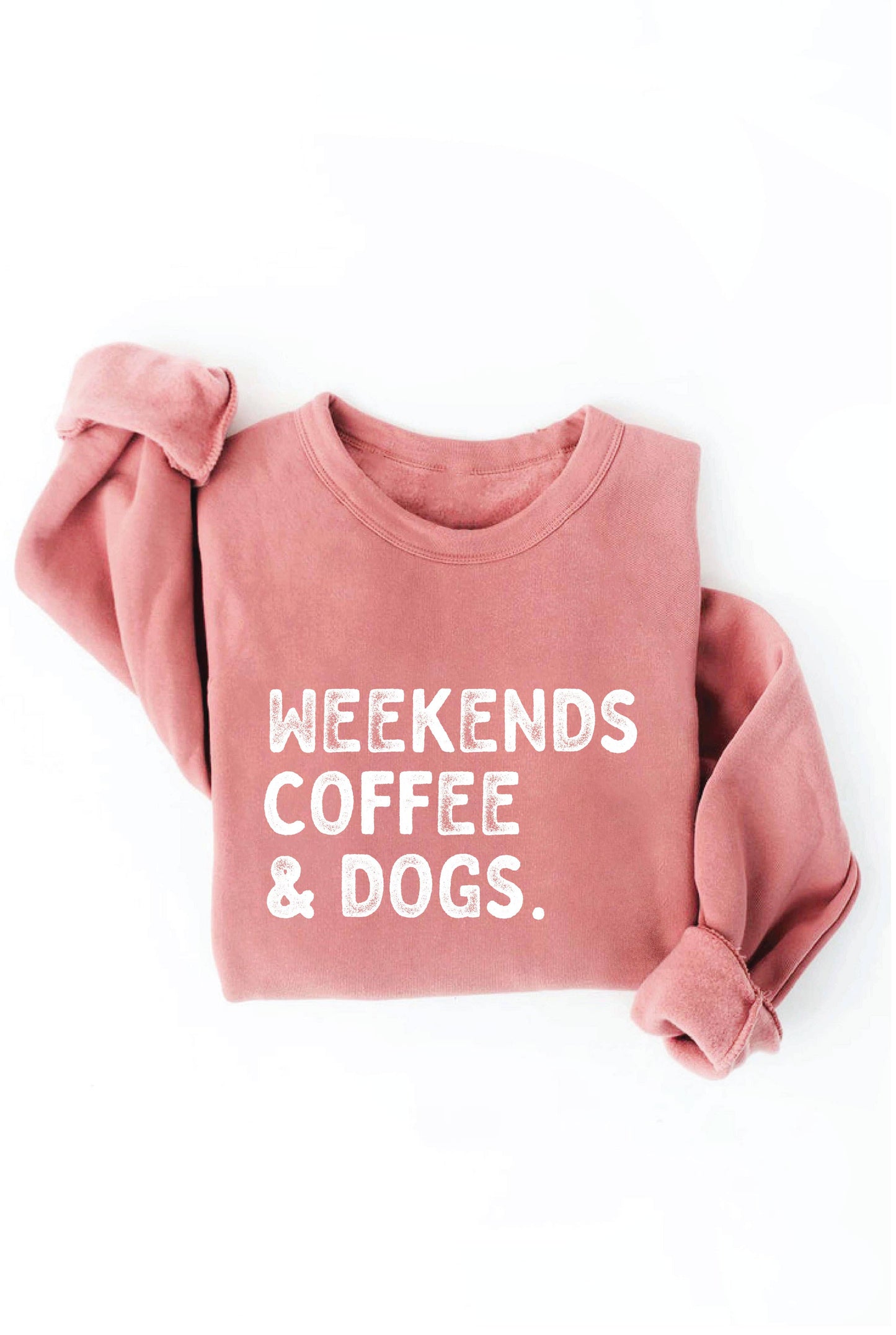 WEEKENDS COFFEE AND DOGS Graphic Sweatshirt