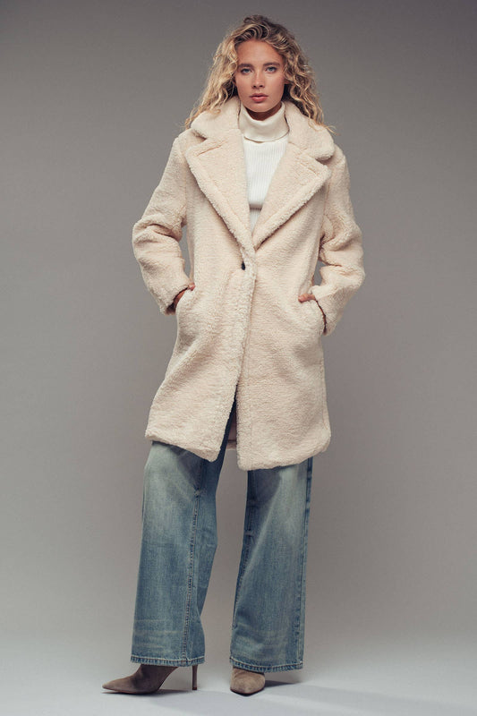 Cozy Longline Teddy Coat