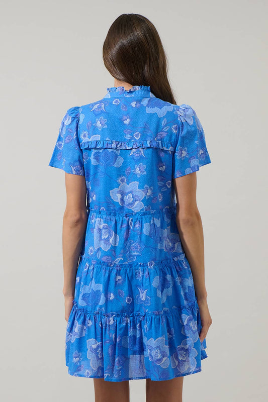 Selma Floral Otis Tiered Mini Dress