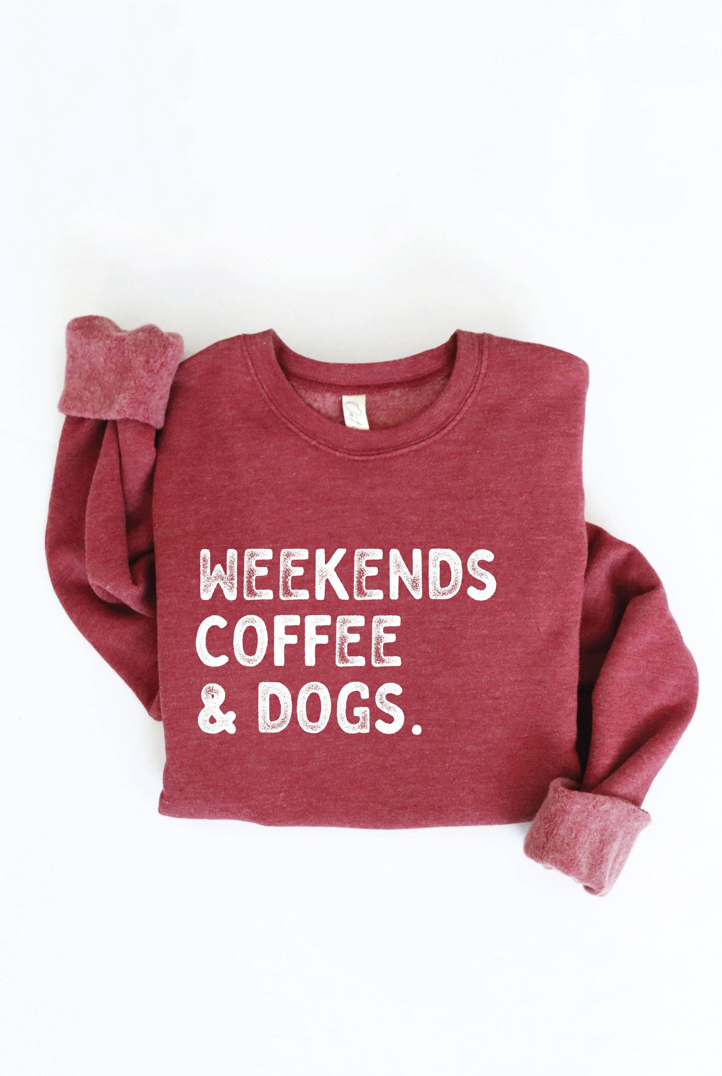 WEEKENDS COFFEE AND DOGS Graphic Sweatshirt