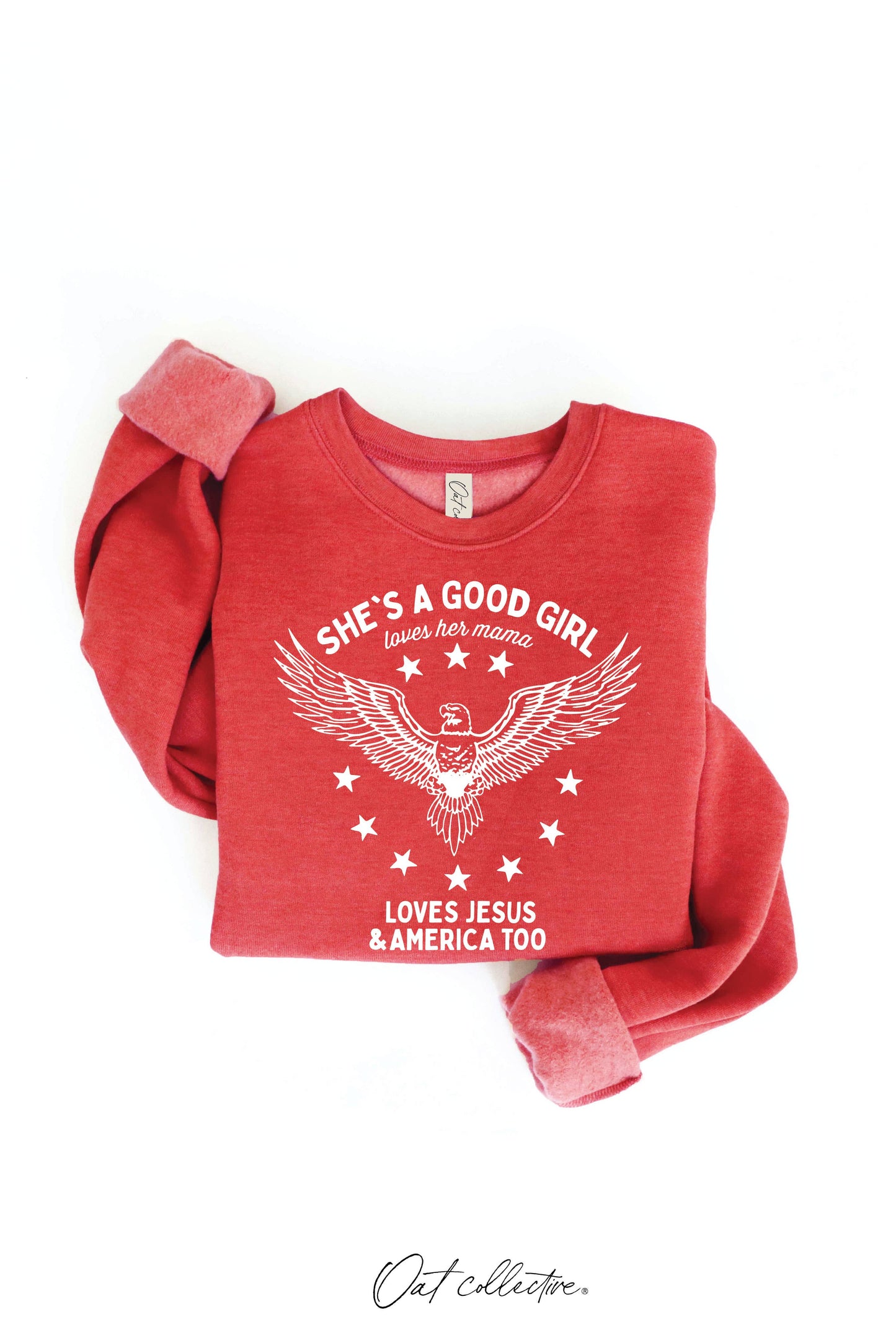 SHE'S A GOOD GIRL Graphic Sweatshirt - Pullover Style