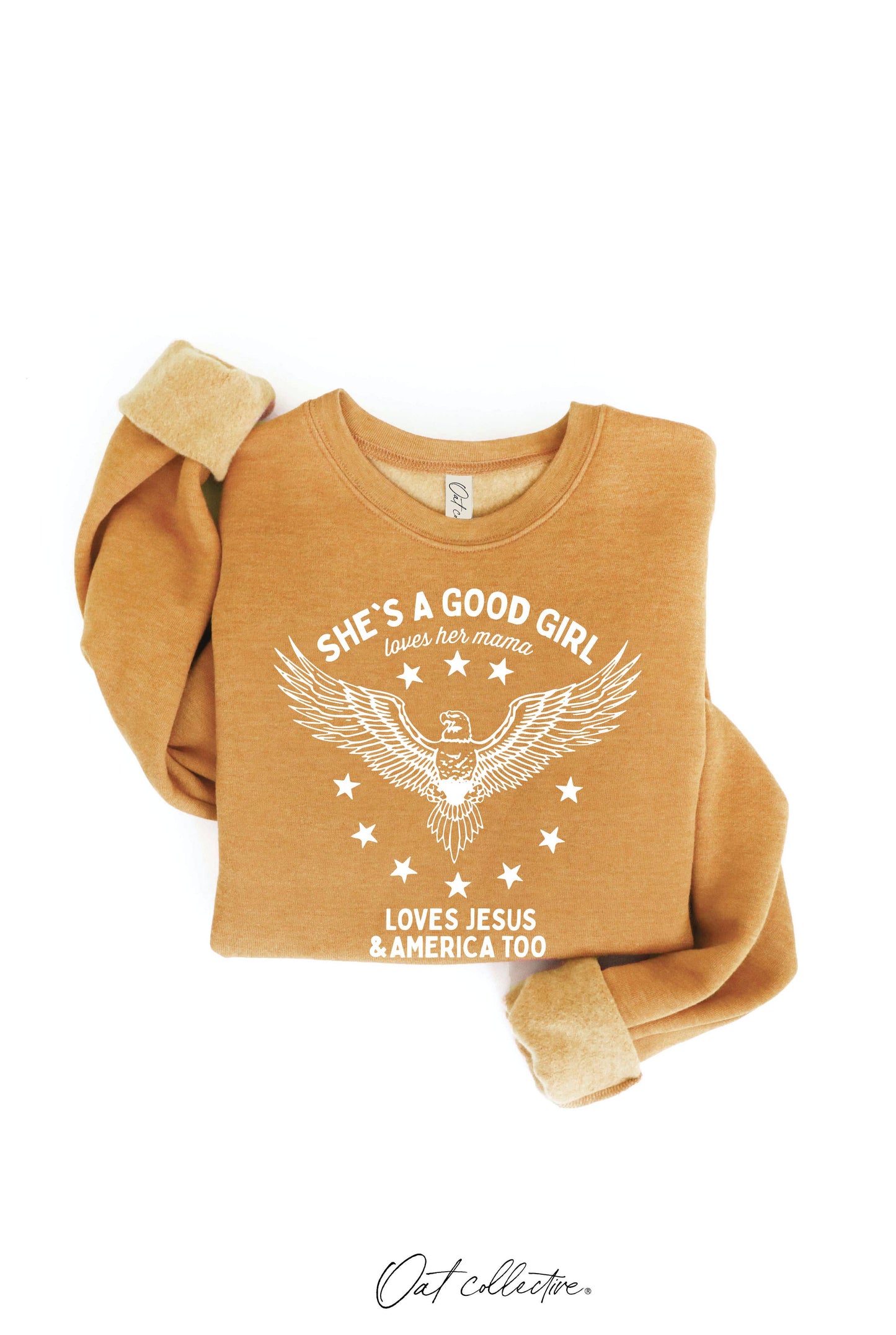 SHE'S A GOOD GIRL Graphic Sweatshirt - Pullover Style