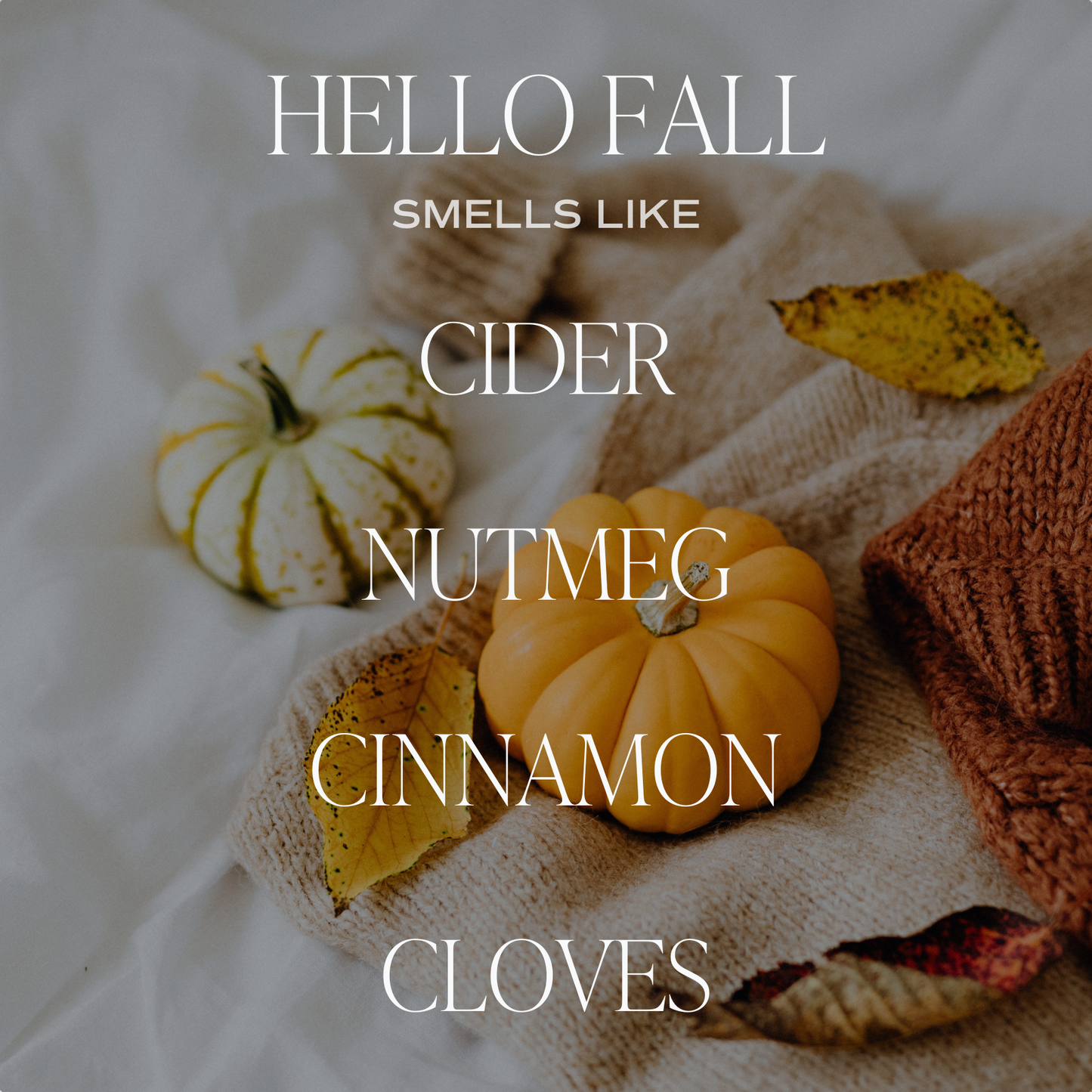 Hello Fall 11 oz Soy Candle - Fall Decor and Gifts