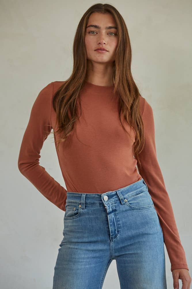 Knit Mock Neck